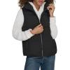 DOCKERS womens Ultra Filled Quilted Bubble Puffer Vest(Black)
