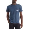 Dockers Mens Slim Fit Short Sleeve Graphic Tee Shirt(Bridge Pocket Vintage Indigo)