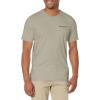 Dockers Mens Slim Fit Short Sleeve Graphic Tee Shirt(Forest Fog)