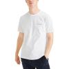 Dockers Mens Slim Fit Short Sleeve Graphic Tee Shirt(Paper White)