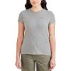 Dockers Women’s Slim Short Sleeve Graphic Tee Shirt(Heather Grey – Navy Blazer Dockers Script)