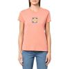 Dockers Women’s Slim Short Sleeve Graphic Tee Shirt((New) Poppy Tawny Orange)