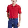 Slim Fit Ribbed Polo(Cherry Bomb Red)