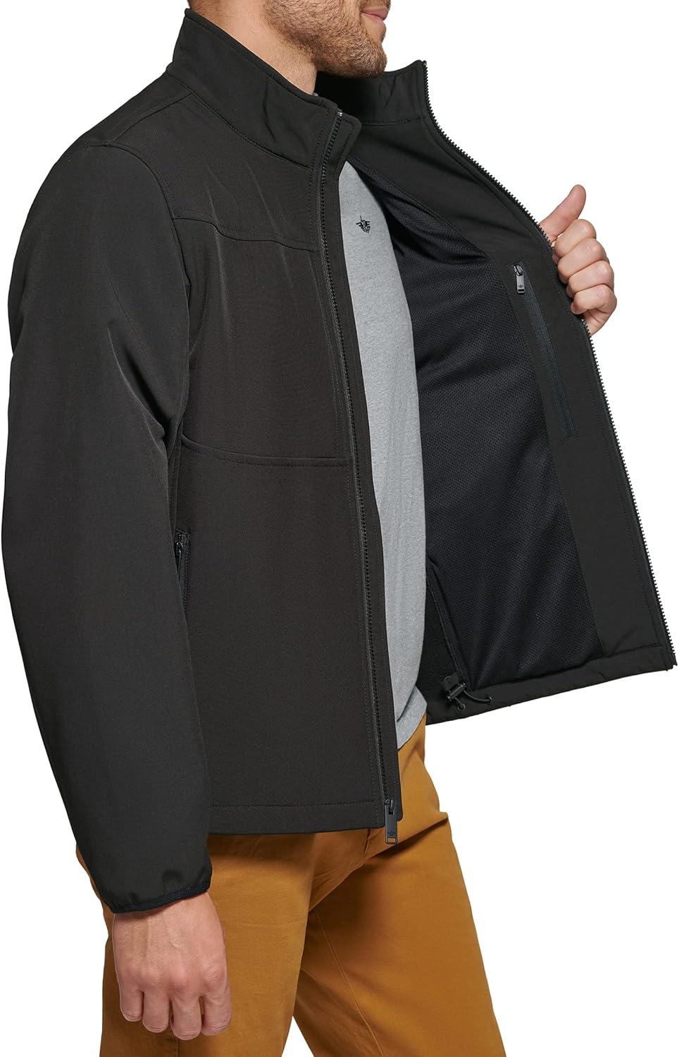 imageDOCKERS Mens Clean Zipup Softshell JacketBlack