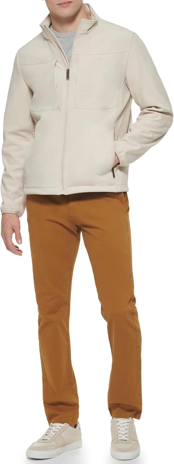 imageDOCKERS Mens Clean Zipup Softshell JacketKhaki