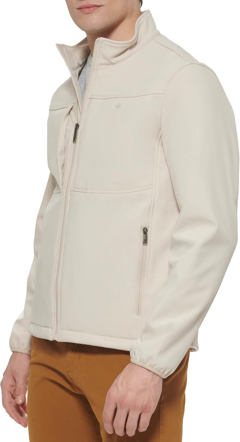 imageDOCKERS Mens Clean Zipup Softshell JacketKhaki