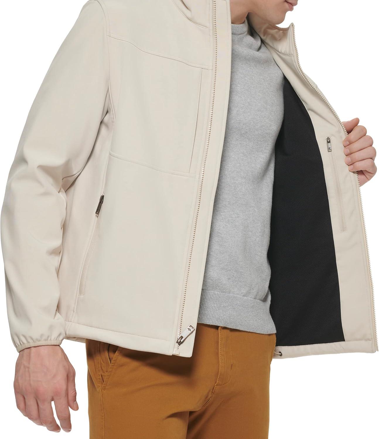 imageDOCKERS Mens Clean Zipup Softshell JacketKhaki