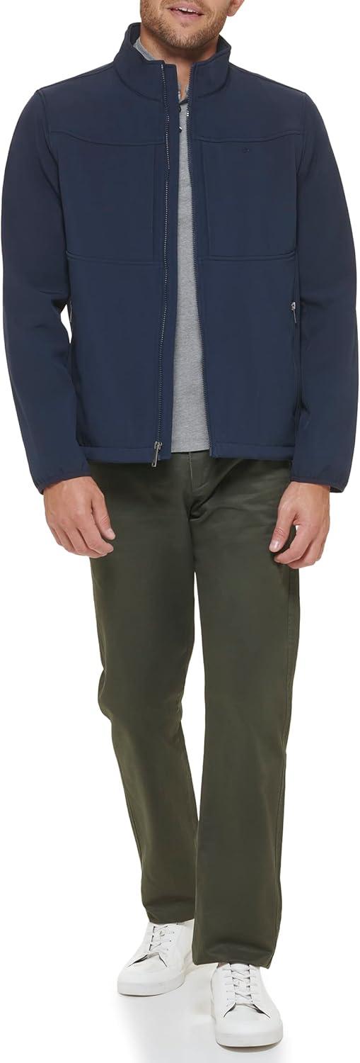 imageDOCKERS Mens Clean Zipup Softshell JacketMidnight