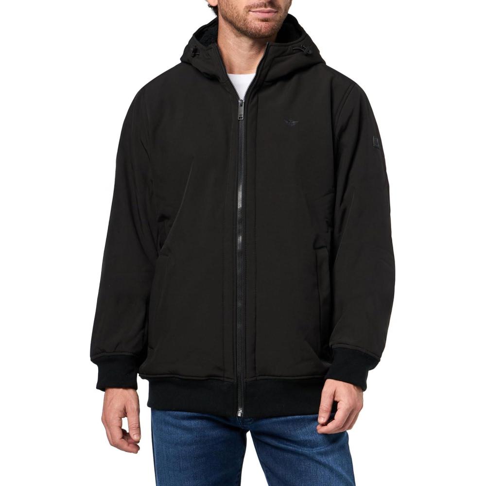 imageDOCKERS mens Softshell Sherpa Lined Bomber Jacket Standard and Big ampamp TallDeep Black