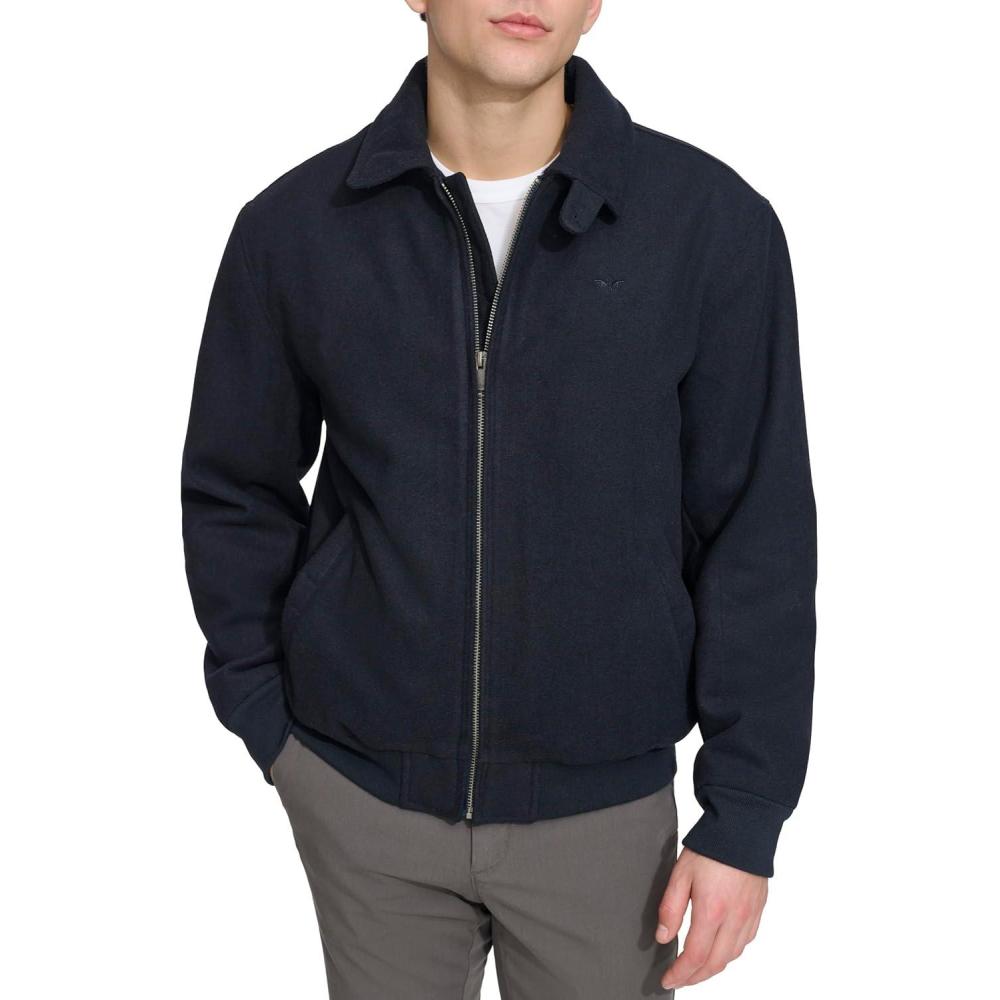 imageDOCKERS mens Wool Blend Harrington BomberNavy