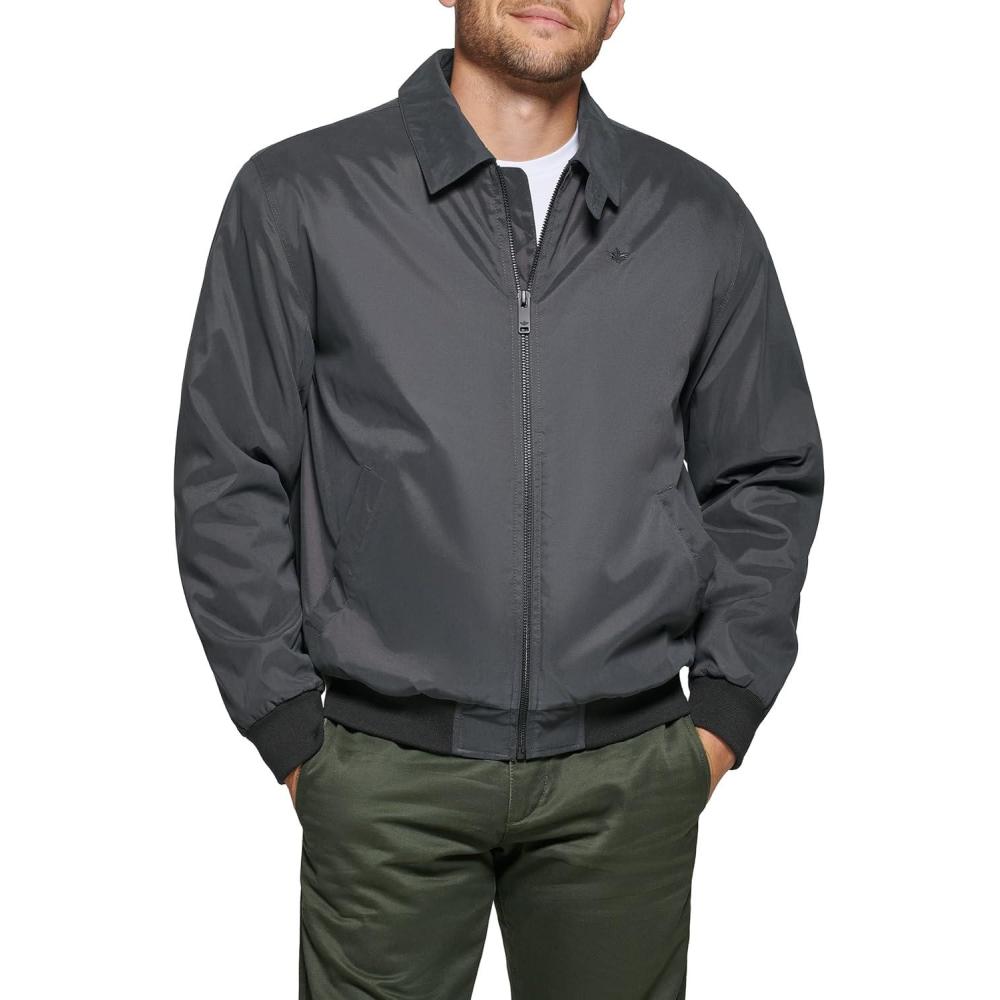 imageDockers Mens Microtwill Golf Bomber JacketSteel Filled
