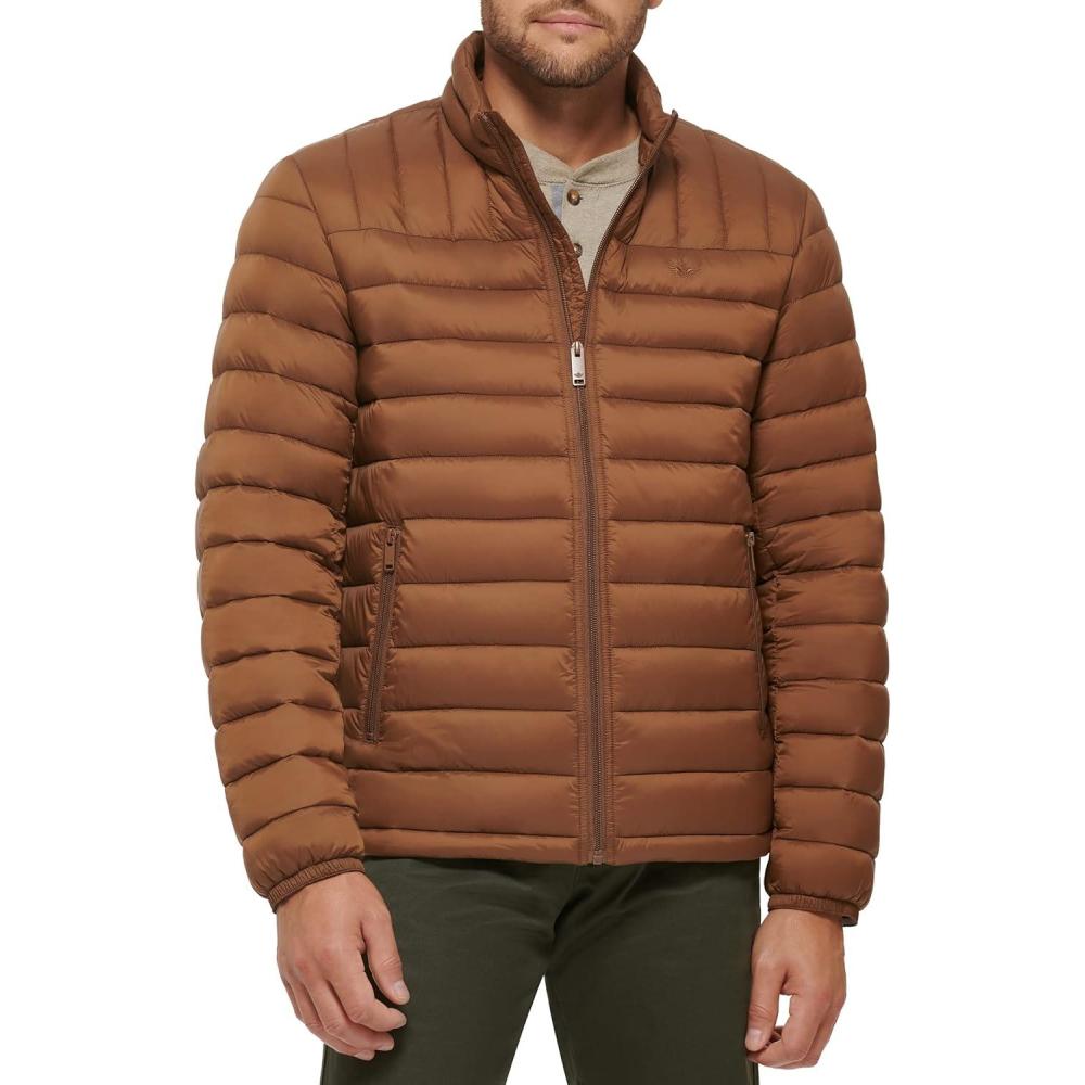 imageDockers mens Classic Ultra Loft Packable Puffer JacketBrown