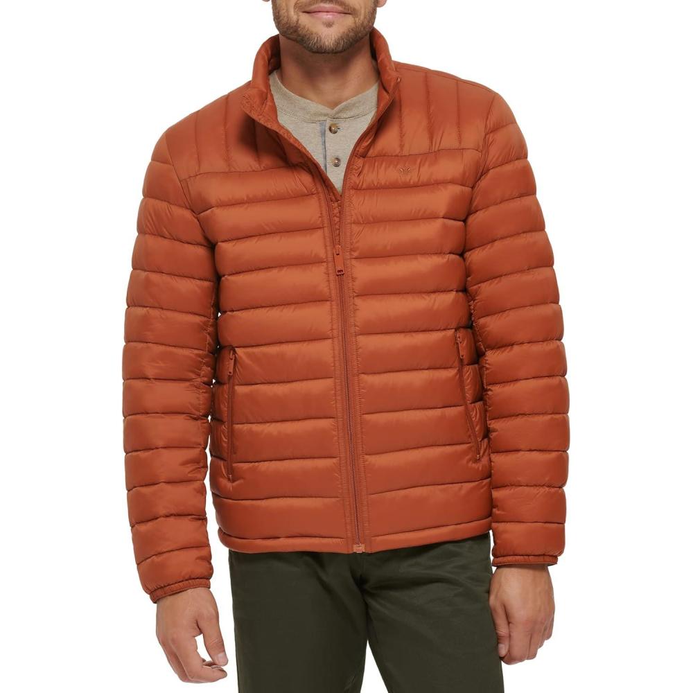 imageDockers mens Classic Ultra Loft Packable Puffer JacketNew Orange