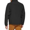 DOCKERS Mens Clean Zip-up Softshell Jacket(Black)