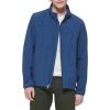 DOCKERS Mens Clean Zip-up Softshell Jacket(Ocean Blue)