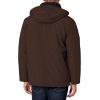DOCKERS Men’s Dwight Soft Shell Bib Jacket(Dark Brown Hooded)