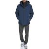 DOCKERS Men’s Dwight Soft Shell Bib Jacket(Navy Hooded)