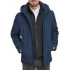 DOCKERS Men’s Dwight Soft Shell Bib Jacket(Navy Hooded)