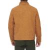 DOCKERS Men’s Faux Leather Military Jacket(Gold Nubuck Faux Suede)