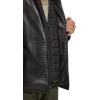 DOCKERS Men’s The Dylan Faux Leather Racer Jacket(Black With Bib)