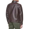 DOCKERS Men’s The Dylan Faux Leather Racer Jacket(Dark Brown)