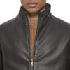 DOCKERS Men’s The Dylan Faux Leather Racer Jacket(Dark Brown With Bib)