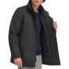DOCKERS Mens Wool Melton Two Pocket Full Length Duffle Coat(Charcoal)