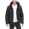 DOCKERS mens Arctic Cloth Sherpa Storm Jacket(Black Soft Shell)