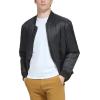 DOCKERS mens Channel Quilted Open Bottom Bomber Jacket(Black)