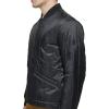DOCKERS mens Channel Quilted Open Bottom Bomber Jacket(Black)