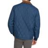 DOCKERS mens Diamond Quilted Jacket With Corduroy Collar(Navy)