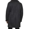 DOCKERS mens Faux Shearling Midlength Overcoat(Black)