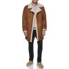 DOCKERS mens Faux Shearling Midlength Overcoat(Cognac)