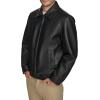 DOCKERS mens James Faux Leather Jacket (Regular, Big & Tall Sizes)(Black)