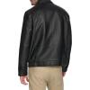 DOCKERS mens James Faux Leather Jacket (Regular, Big & Tall Sizes)(Black)