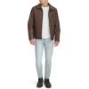 DOCKERS mens James Faux Leather Jacket (Regular, Big & Tall Sizes)(Brown)