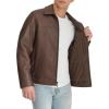 DOCKERS mens James Faux Leather Jacket (Regular, Big & Tall Sizes)(Brown)