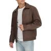 DOCKERS mens James Faux Leather Jacket (Regular, Big & Tall Sizes)(Brown)