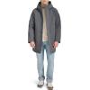 DOCKERS mens Softshell Mid-length Hooded City Coat(Asphalt)