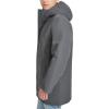 DOCKERS mens Softshell Mid-length Hooded City Coat(Asphalt)