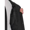 DOCKERS mens Softshell Mid-length Hooded City Coat(Black)
