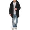 DOCKERS mens Softshell Mid-length Hooded City Coat(Black)