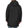 DOCKERS mens Softshell Mid-length Hooded City Coat(Black)
