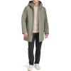 DOCKERS mens Softshell Mid-length Hooded City Coat(Olive)