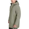 DOCKERS mens Softshell Mid-length Hooded City Coat(Olive)