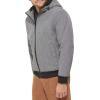 DOCKERS mens Softshell Sherpa Lined Bomber Jacket (Standard and Big & Tall)(Heather Grey)