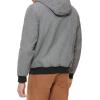 DOCKERS mens Softshell Sherpa Lined Bomber Jacket (Standard and Big & Tall)(Heather Grey)