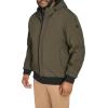 DOCKERS mens Softshell Sherpa Lined Bomber Jacket (Standard and Big & Tall)(Olive)