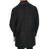 DOCKERS mens The Henry Wool Blend Top Coat(Black With Scarf)