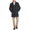 DOCKERS mens The Henry Wool Blend Top Coat(Charcoal With Scarf)